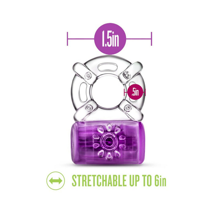 Play with Me One Night Stand Vibrating C-Ring Purple