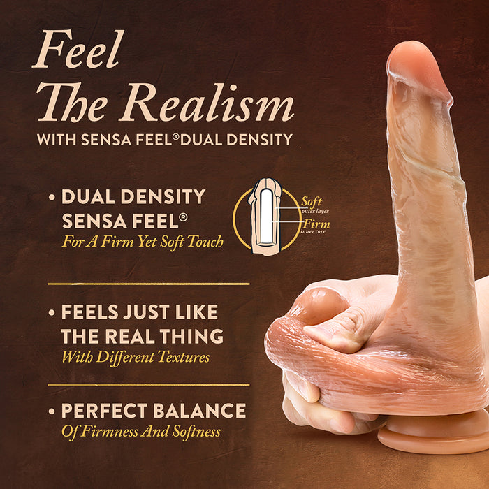 Renaissance DaVinci Sliding Foreskin Dildo with Squeezable Balls