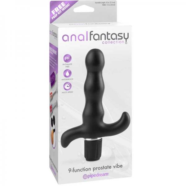 Anal Fantasy Prostate Vibe 9 Function Black - The Blissful Gypsy -