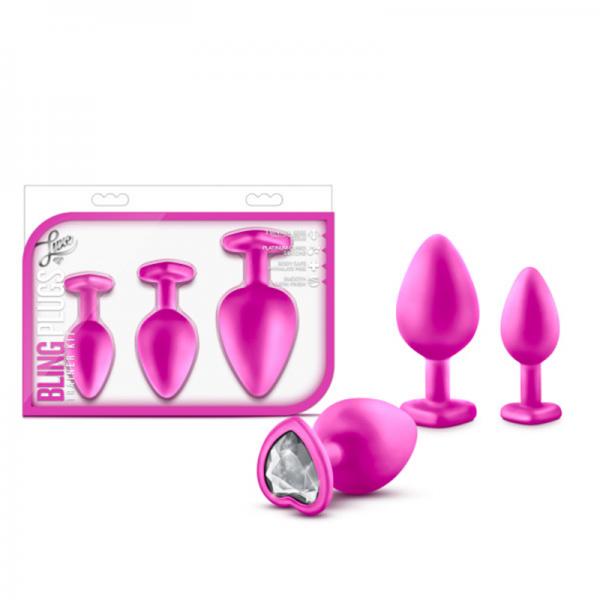 Bling Plug Training Kit Pink With White Gem - The Blissful Gypsy -