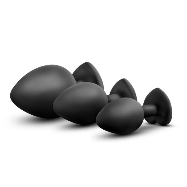 Bling Plugs Training Kit Black with White Gems - The Blissful Gypsy -