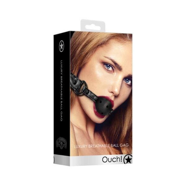 Breathable Luxury Ball Gag - Black - The Blissful Gypsy -