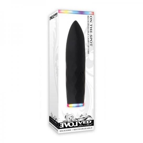 Evolved On The Spot Bullet 7 Function Rechargable Silicone Waterproof Black - The Blissful Gypsy -