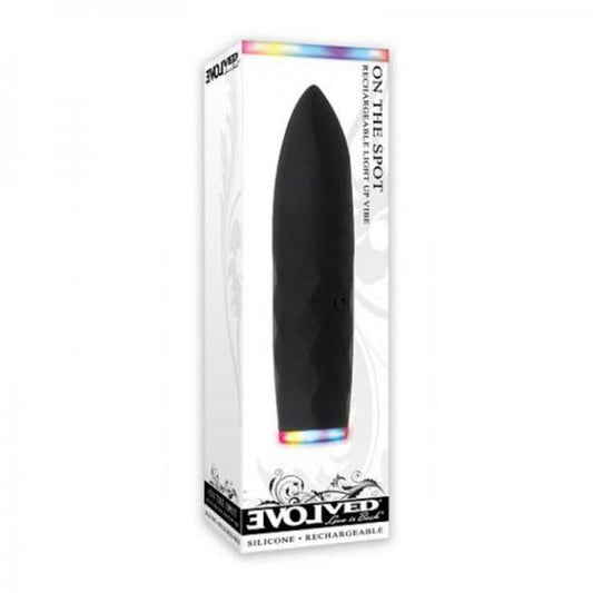 Evolved On The Spot Bullet 7 Function Rechargable Silicone Waterproof Black - The Blissful Gypsy -