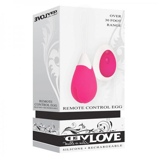 Evolved Rechargeable Egg R/c Silicone Pink - The Blissful Gypsy -