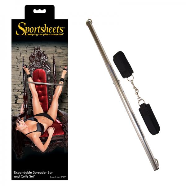 Expand Spreader Bar & Cuffs Set Aluminum Silver - The Blissful Gypsy -