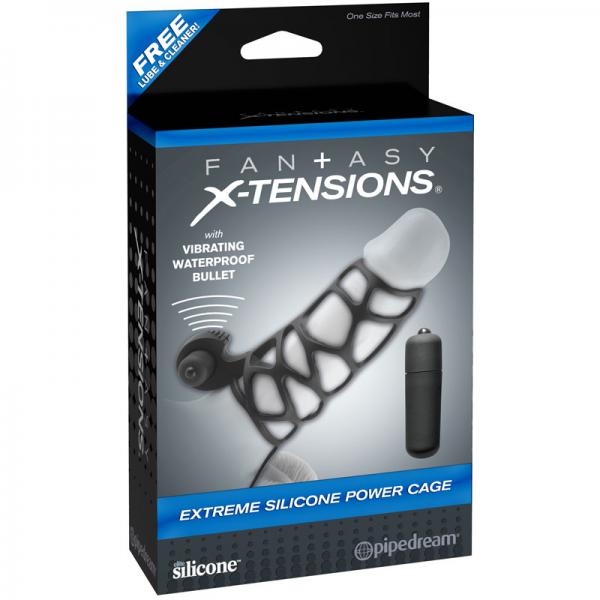 Extreme Silicone Power Cage Black - The Blissful Gypsy -