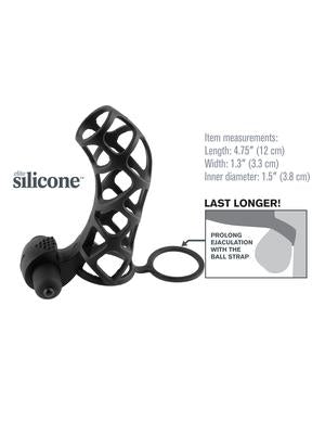 Extreme Silicone Power Cage Black - The Blissful Gypsy -
