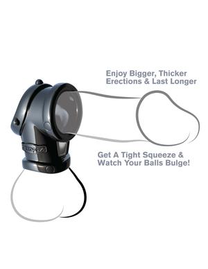 Fantasy C-Ringz Cock Pipe Ball Stretcher Black - The Blissful Gypsy -