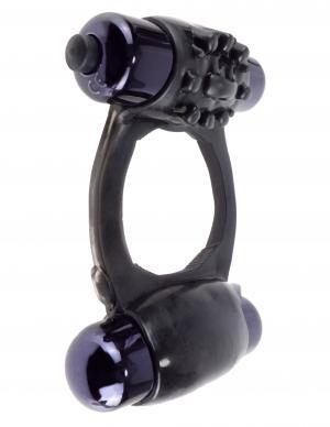 Fantasy C-Ringz Duo Vibrating Super Ring Black - The Blissful Gypsy -