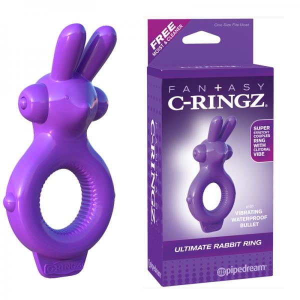 Fantasy C-Ringz Rabbit Ring Purple Vibrator - The Blissful Gypsy -