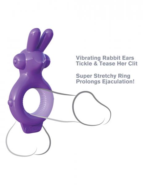 Fantasy C-Ringz Rabbit Ring Purple Vibrator - The Blissful Gypsy -