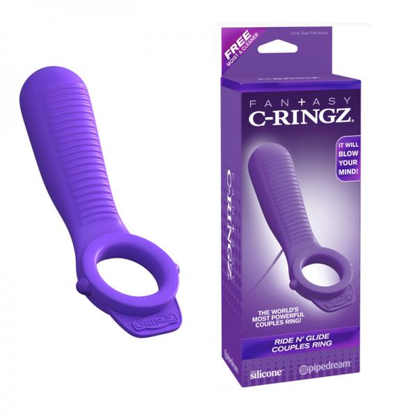 Fantasy C-Ringz Ride N Glide Couples Ring Purple - The Blissful Gypsy -