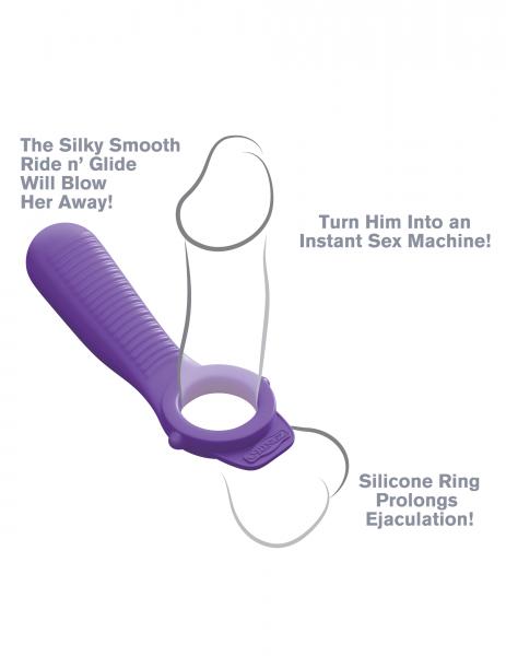 Fantasy C-Ringz Ride N Glide Couples Ring Purple - The Blissful Gypsy -