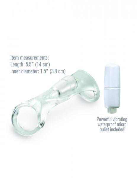 Fantasy X-Tensions Vibrating Cock Sling Clear - The Blissful Gypsy -