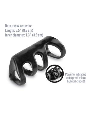 Fantasy X-Tensions Vibrating Power Cage Black - The Blissful Gypsy -