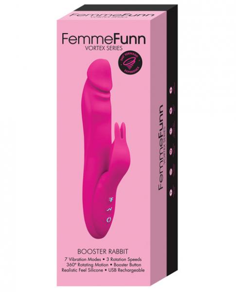 Femmefunn Booster Rabbit Vibrator Pink - The Blissful Gypsy -