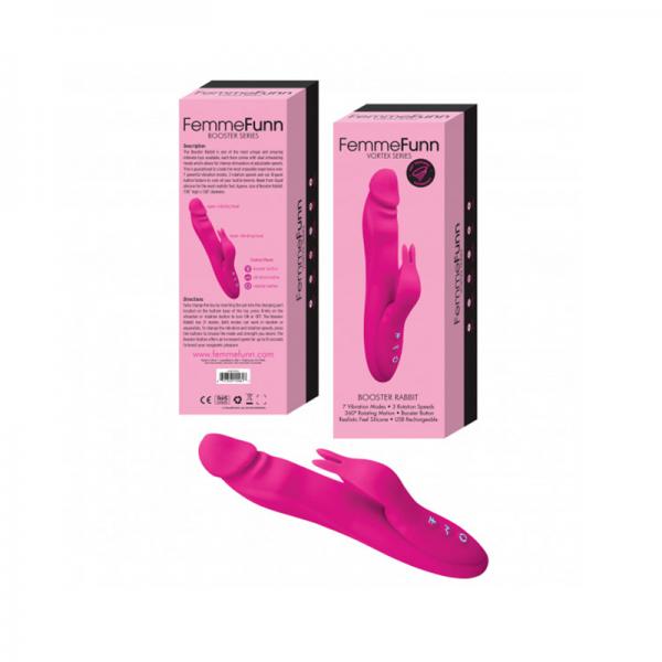 Femmefunn Booster Rabbit Vibrator Pink - The Blissful Gypsy -