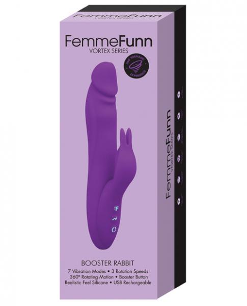 Femmefunn Booster Rabbit Vibrator Purple - The Blissful Gypsy -