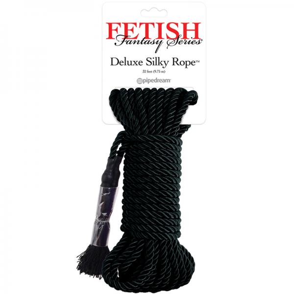 Fetish Fantasy Deluxe Silk Rope - Black - The Blissful Gypsy -