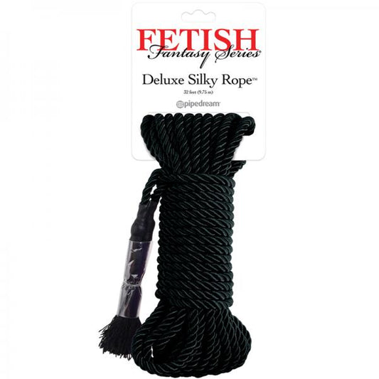 Fetish Fantasy Deluxe Silk Rope - Black - The Blissful Gypsy -