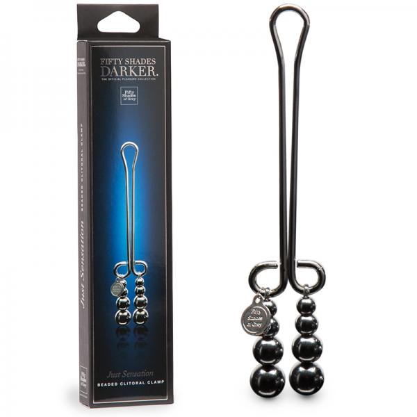Fifty Shades Darker Just Sensation Beaded Clitoral Clamp - The Blissful Gypsy -