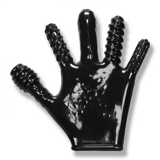 Finger F*ck Textured Glove Oxballs Black - The Blissful Gypsy -