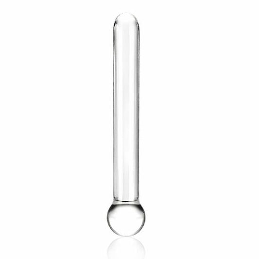 Glas 7 inches Straight Glass Dildo Clear - The Blissful Gypsy -