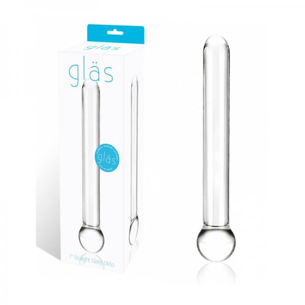 Glas 7 inches Straight Glass Dildo Clear - The Blissful Gypsy -