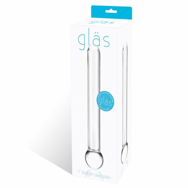 Glas 7 inches Straight Glass Dildo Clear - The Blissful Gypsy -