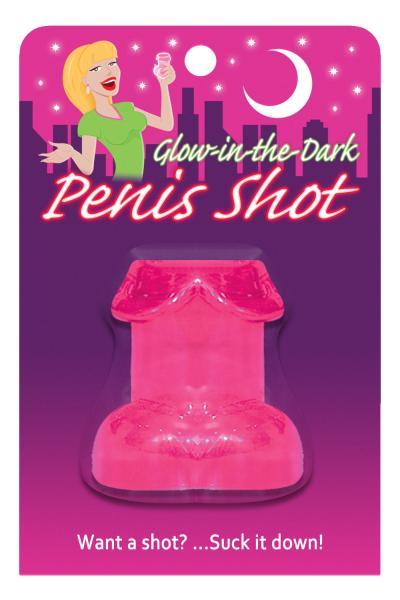 Glow In The Dark Penis Shot Glass Pink - The Blissful Gypsy -