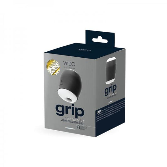 Grip Rechargeable Vibrating Sleeve Black - The Blissful Gypsy -