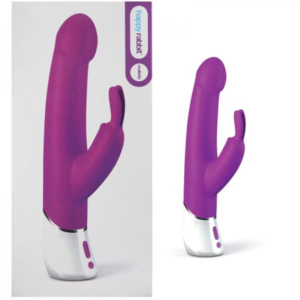 Happy Rabbit 2 Curve Vibrator Purple USB Rechargeable - The Blissful Gypsy -