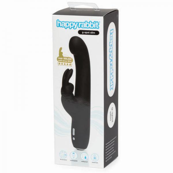 Happy Rabbit Slimline G-spot Black - The Blissful Gypsy -