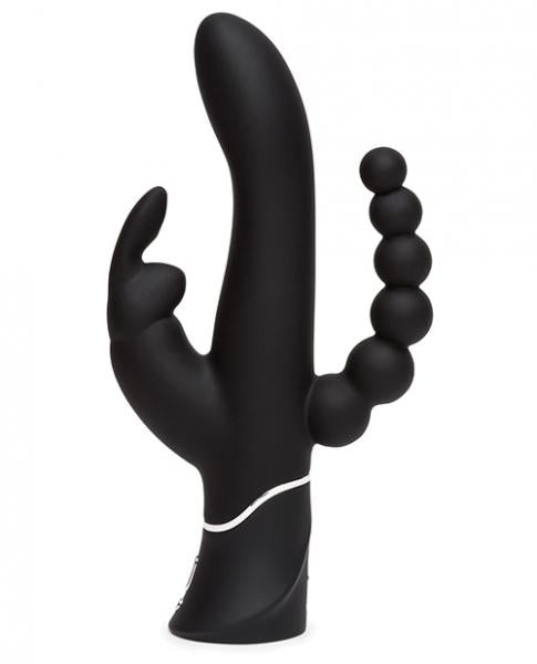 Happy Rabbit Triple Curve Black Vibrator - The Blissful Gypsy -