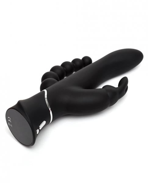 Happy Rabbit Triple Curve Black Vibrator - The Blissful Gypsy -
