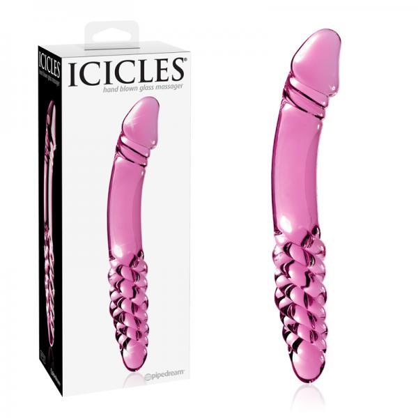 Icicles No 57 Glass Double Dildo Pink - The Blissful Gypsy -