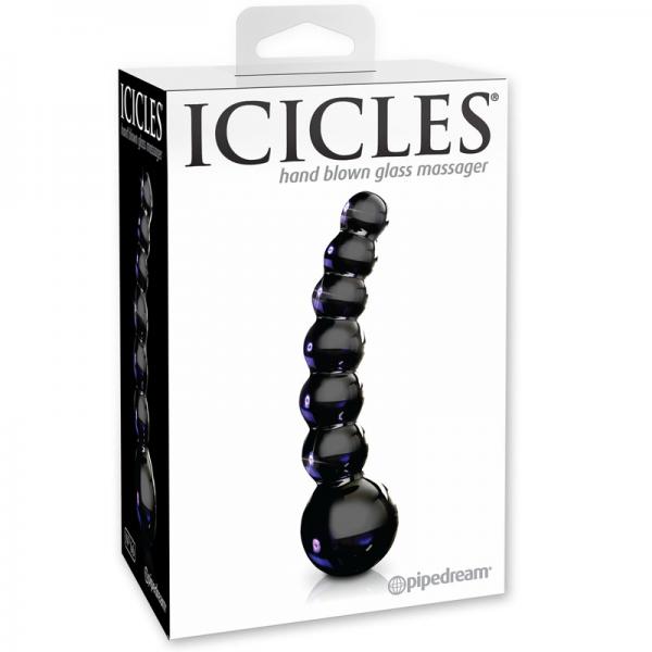 Icicles No 66 Glass Massager Black - The Blissful Gypsy -