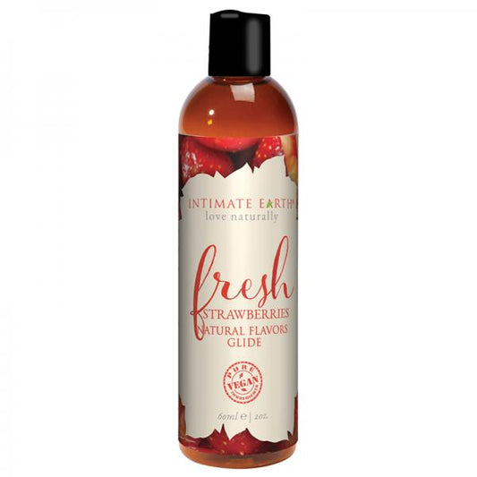 Intimate Earth Fresh Strawberries Pleasure Glide 60ml - The Blissful Gypsy -