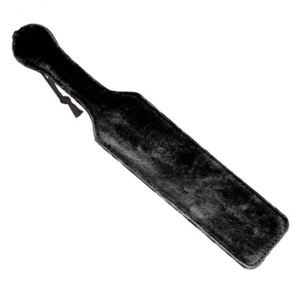 Leather Paddle With Black Fur - The Blissful Gypsy -
