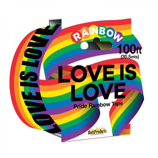 Love Is Love - Rainbow Style - Caution Party Tape - 100' - The Blissful Gypsy -