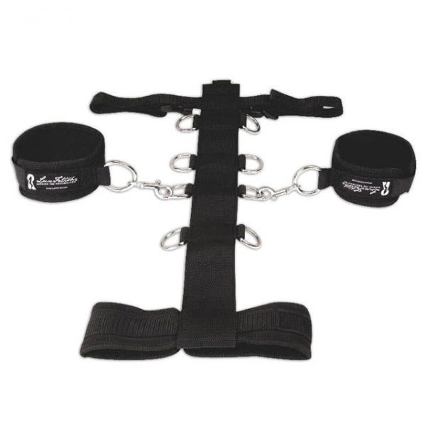 Lux Fetish Adjustable Neck & Wristraint Set Black - The Blissful Gypsy -