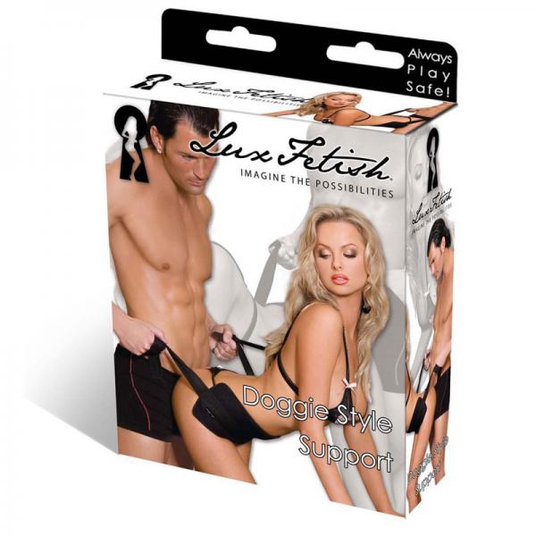 Lux Fetish Doggie Style Support Black Sex Sling - The Blissful Gypsy -