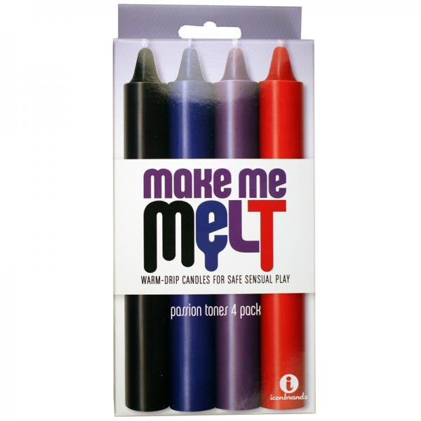 Make Me Melt Sensual Warm Drip Candles Passion Tones 4 Pack - The Blissful Gypsy -