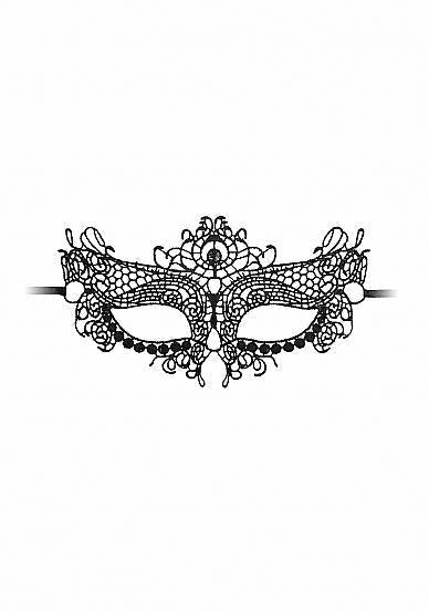 Ouch Queen Black Lace Mask Black O/S - The Blissful Gypsy -