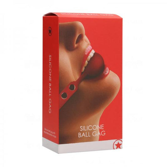 Ouch! Silicone Ball Gag - Red - The Blissful Gypsy -