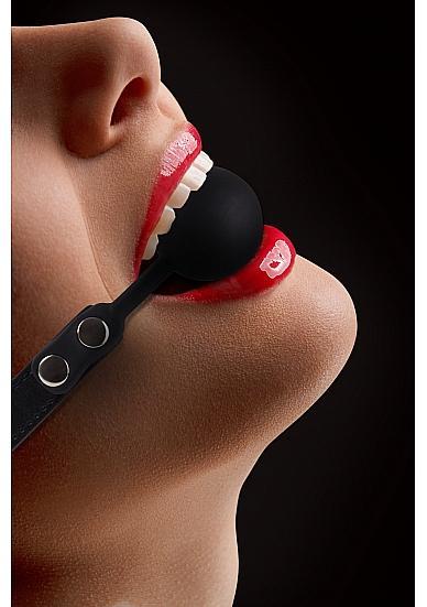 Ouch Silicone Ball Gag Black O/S - The Blissful Gypsy -