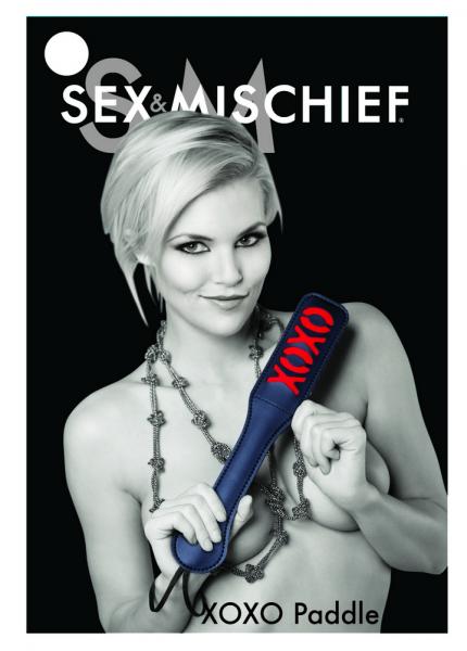 Sex and Mischief XOXO Paddle Black - The Blissful Gypsy -