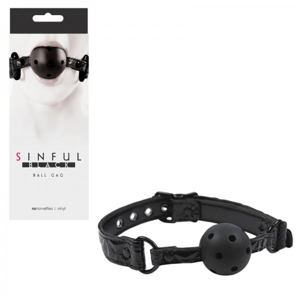 Sinful Black Ball Gag - The Blissful Gypsy -