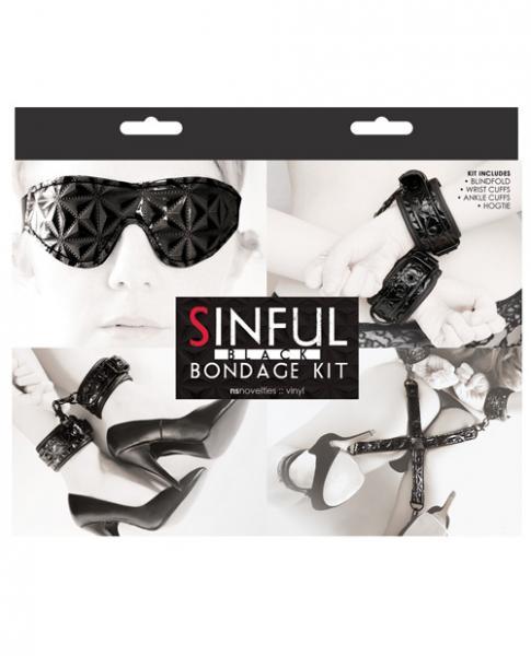 Sinful Bondage Kit Black - The Blissful Gypsy -
